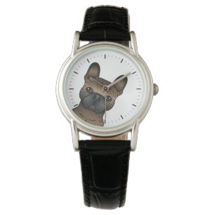 Montre Bouledogue français bringé / Frenchie Chien de des