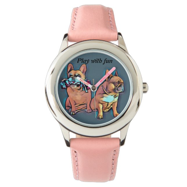 Montre Bouledogue français deux amis Bouledogue Français (devant)