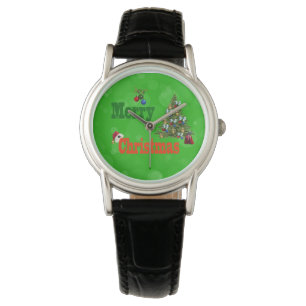 Montre Boules de pelouse style Noël,