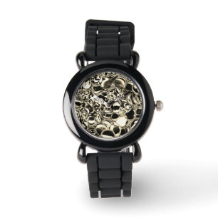 Montre Boules d'or ou bulles de luminosité en verre ?