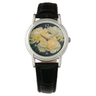 Montre Bouquet de roses jaunes
