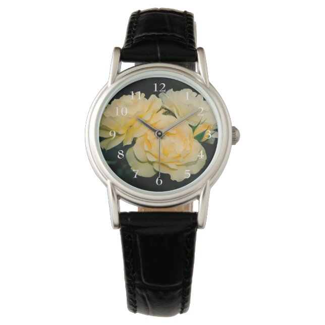Montre Bouquet de roses jaunes (devant)