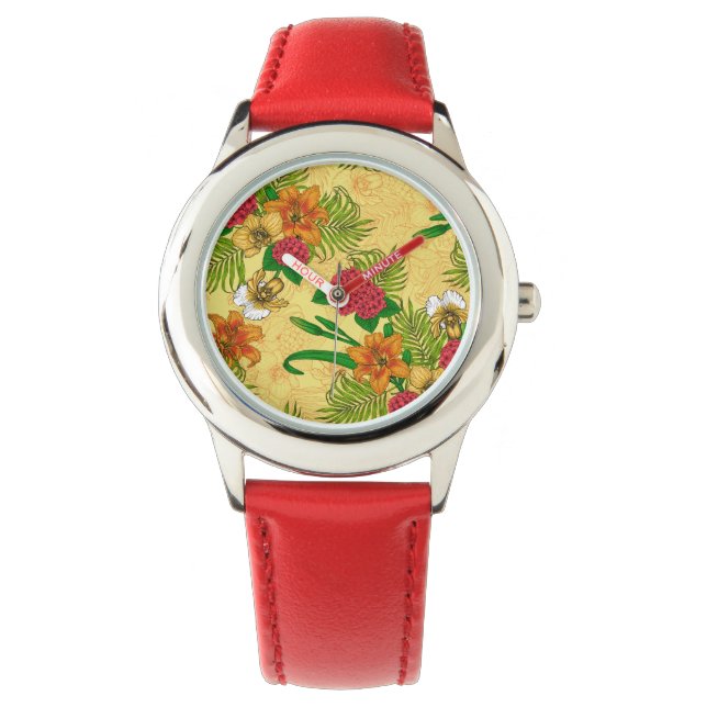 Montre Bouquet tropical (devant)