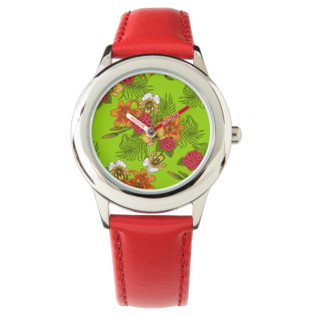 Montre Bouquet tropical (devant)