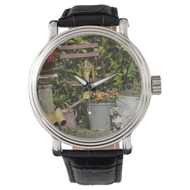 Montre Bouquets, chaussures et fleurs, Zaanse Schans, (devant)