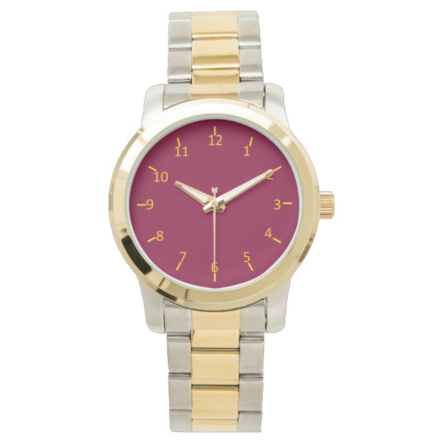 Montre Bourgogne et or (devant)