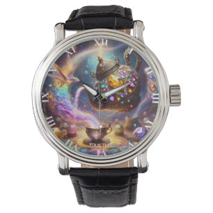 Montre Bouteille de thé en verre mignonne Imaginaire
