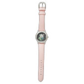 MONTRE BOUTEILLE SUR LA FLEURS BLANCHES, FLORALE NOIRE (Plat)