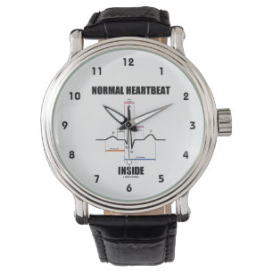 Montre Bouton cardiaque normal à l'intérieur de l'ECG EKG