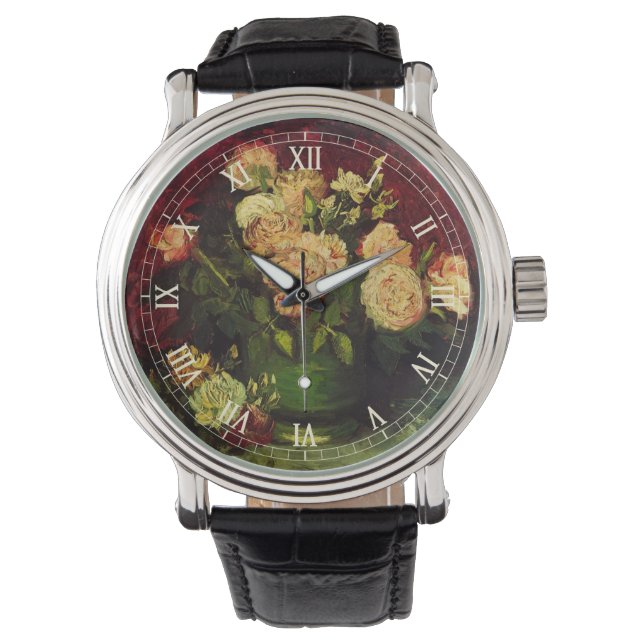Montre Bowl avec Peonies et Roses par Vincent van Gogh (devant)