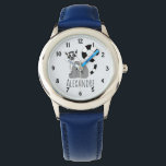 Montre Boys Joli Jungle Lemur tendance et nom Enfants<br><div class="desc">Cette enfant cool et adorable montre un lémurien mignon à Madagascar,  et peut être personnalisé avec le nom de votre enfant. Avec des chiffres faciles à lire,  cette montre est parfaite pour la première montre de votre enfant ! Consultez notre magasin pour d'autres modèles simples et modernes.</div>