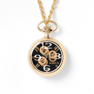 Montre-bracelet à deux tons surdimensionnée pour