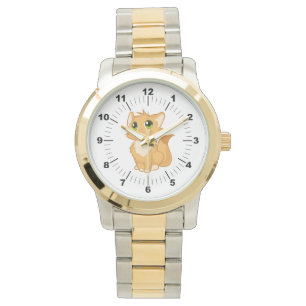 Montre-bracelet à deux tons surdimensionnée pour c