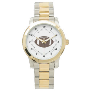 Montre-bracelet à deux tons surdimensionnée pour l