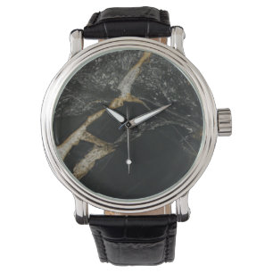 MONTRE-BRACELET de Granit-regard "d'or de magma"