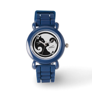 montre-bracelet de minous de yang de yin