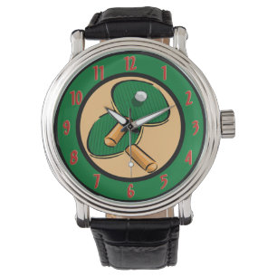 Montre-bracelet de ping-pong