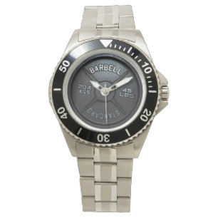 Montre-bracelet de plat d'haltère