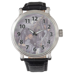 Montre-bracelet de rêveur de chiot de Coonhound d