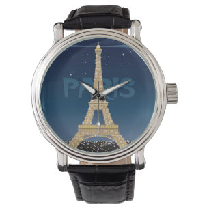 Montre-bracelet d'étincelle de Tour Eiffel