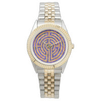 Montre Bracelet Deux Tons Mosaïque Labyrinthe