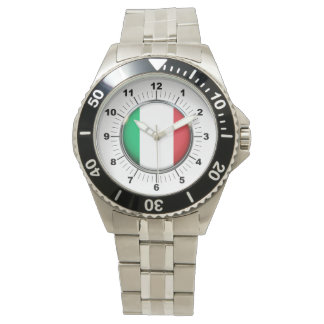 Montre bracelet en acier inoxydable pour Drapeau d