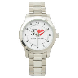 Montre Bracelet en argent pour femmes I Heart surd
