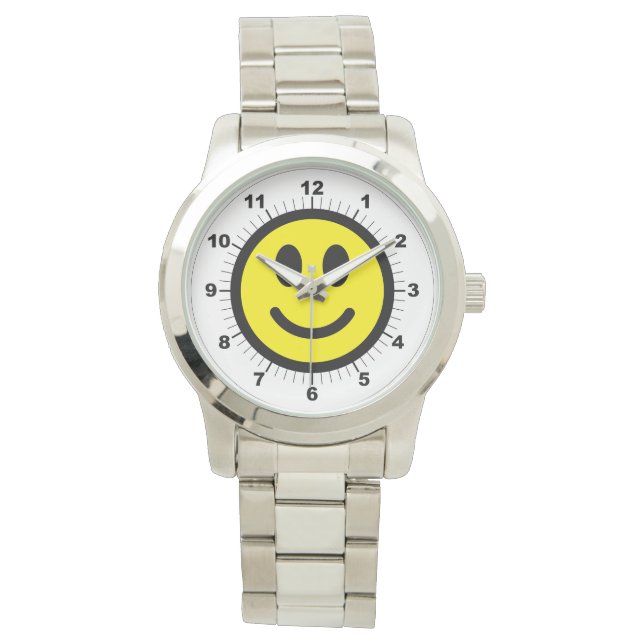 Montre Bracelet en argent surdimensionné pour homm (devant)