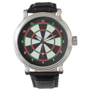Montre - bracelet en cuir - conception de cible