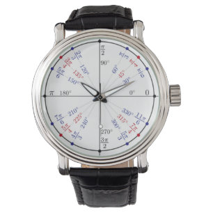 Montre-bracelet en cuir noire classique de cercle