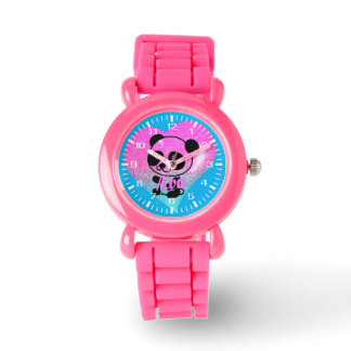 Montre Bracelet en Parties scintillant rose Coeur Panda A