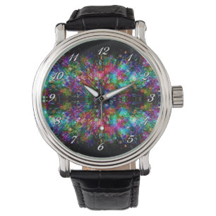 Montre-bracelet en verre brisé