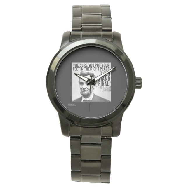 Montre Bracelet Lincoln & Stand Firme (devant)