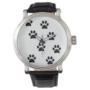 Montre-bracelet mignonne de motif de patte