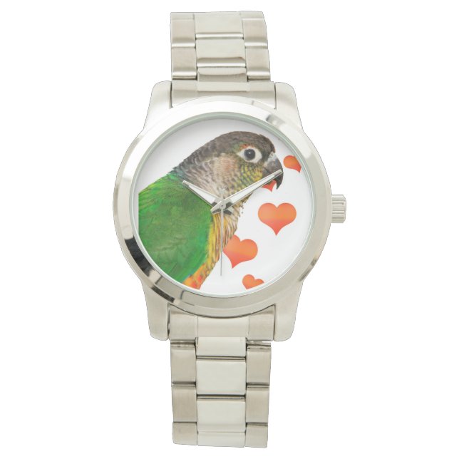 Montre Bracelet perroquet Green Check Unisex Watch (devant)