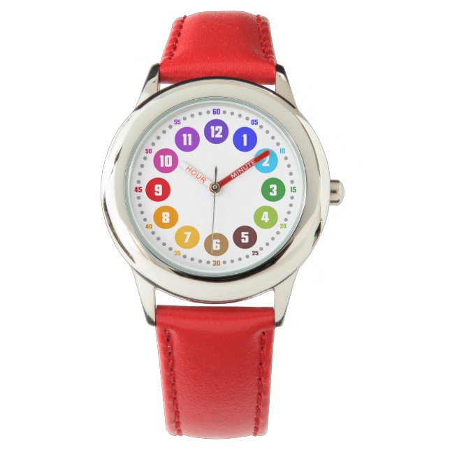 Montre-bracelet rainbowatch Lernuhr K12-AU-UE (devant)