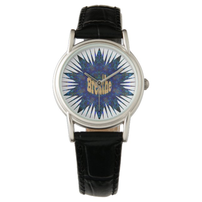 Montre Breathe, Sur Blue Boho Star, (devant)