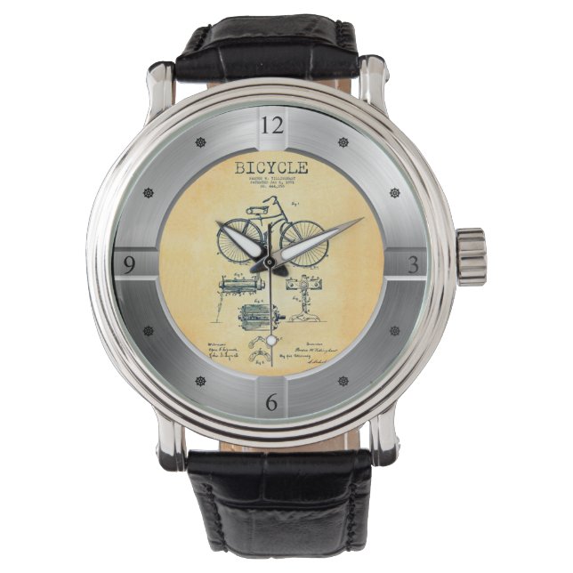 Montre Brevet de vélo 444258 ~ P. W. Tillinghast ~ (devant)
