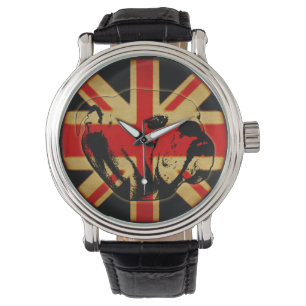 Montre britannique vintage de bouledogue