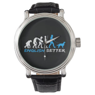 Montre British Setter Dog Owner Evolution Funny