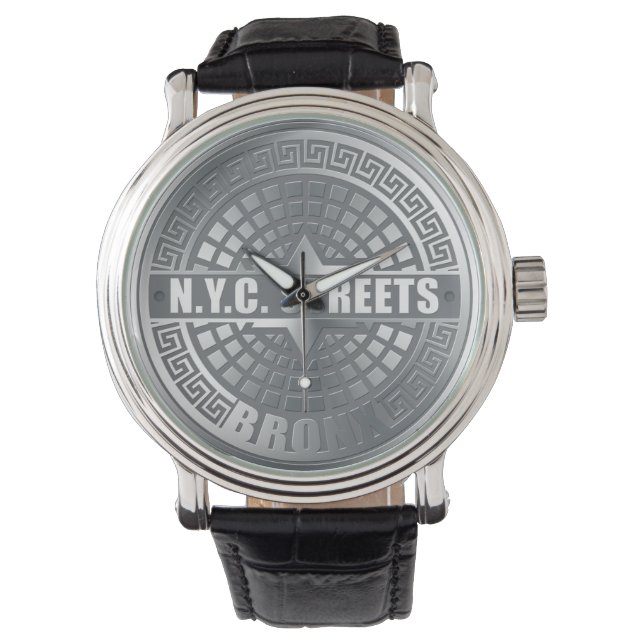 Montre Bronx de couverture de trou (devant)