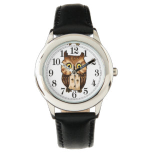 Montre Brun de petit hibou