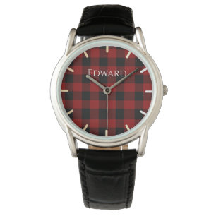 Montre Buffalo Plaid sur mesure