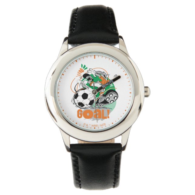Montre BUGS BUNNY™ Soccer objectif (devant)