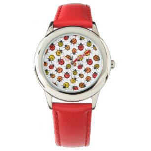 Montre Bugs en couleur sur blanc