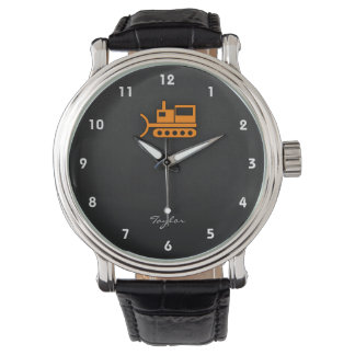 Montre Bulldozer orange
