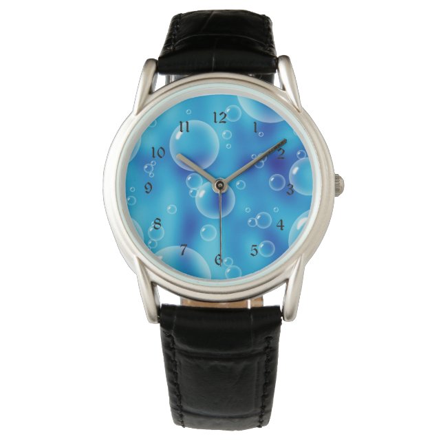 Montre Bulles bleues (devant)