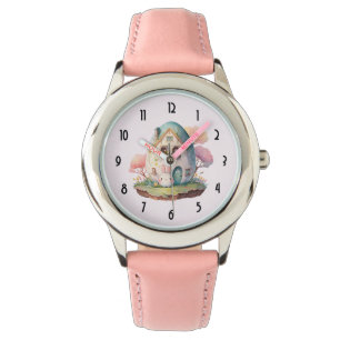 Montre Bunny Rose & Oeuf Formé Maison Kawaii Style