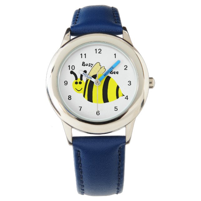 Montre Busy Bee Yellow Bumble Bee Regarder pour enfants (devant)
