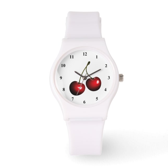 Montre Cadeau Cerises Rouges (Recto)